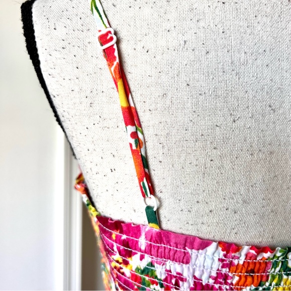ANN TAYLOR LOFT Floral Smocked Summery Empire Waist Sundress—SZ. 4 - Picture 7 of 15